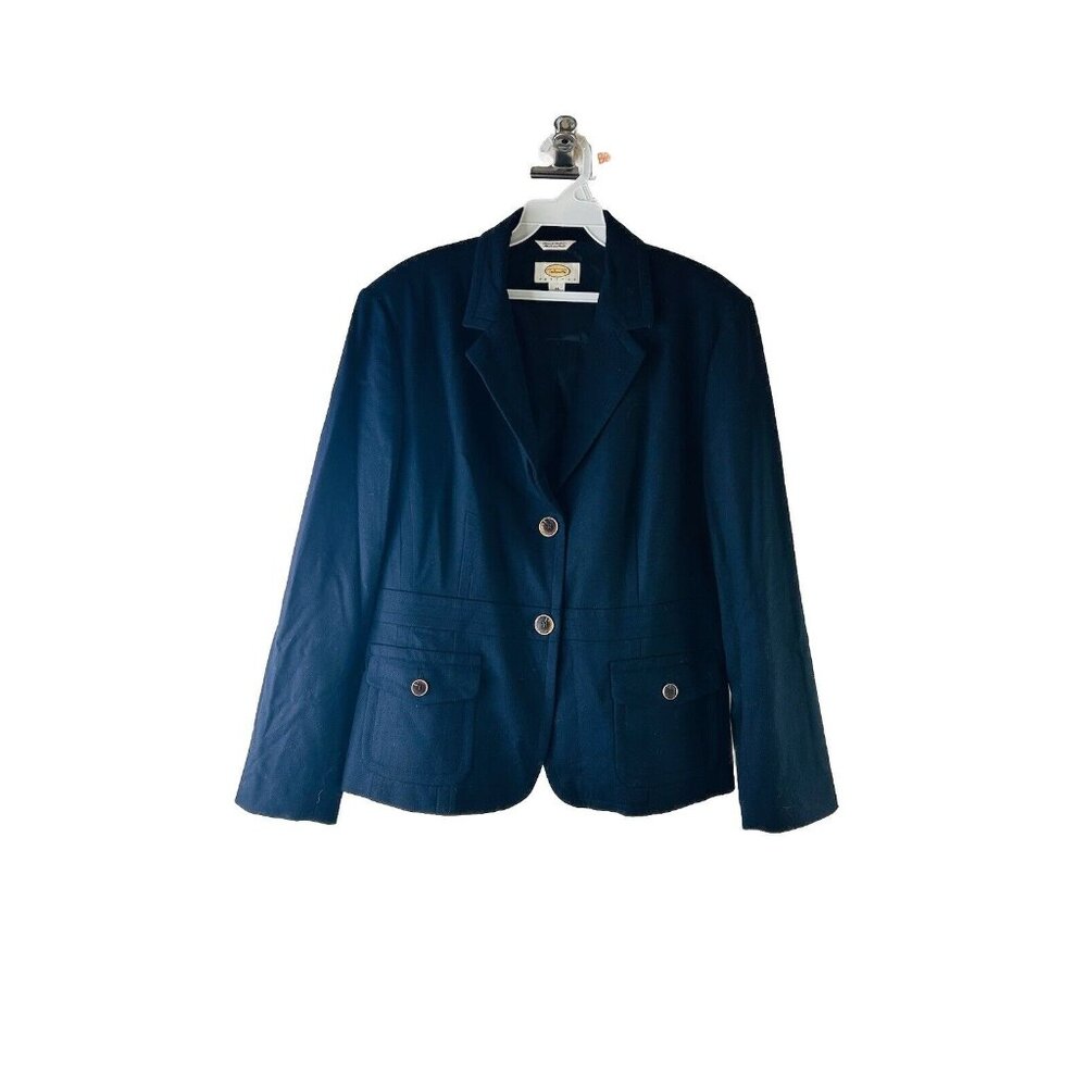 Talbots Wool Two Button Blazer Jacket Suit Coat N… - image 1